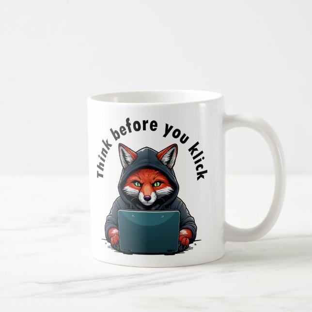 Think before you click - Cyber Security Coffee Mug (Right)
