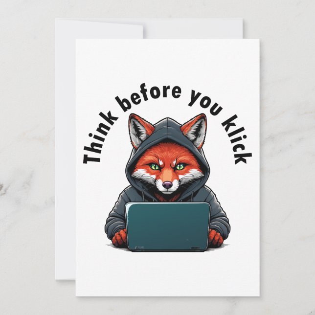 Think before you click - Cyber Security Invitation (Front)