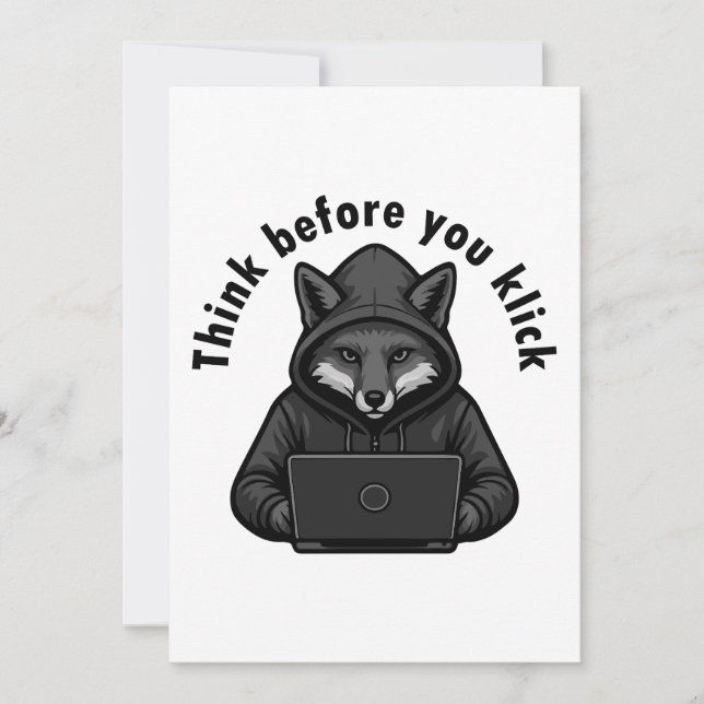 Think before you click - Cyber Security Invitation (Front)