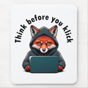 Think before you click - Cyber Security Mouse Mat
