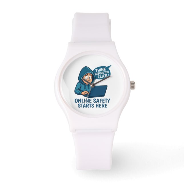 Think Before You Click - Online Safety Awareness Watch (Front)