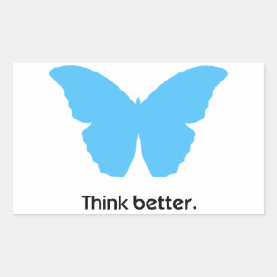 Think better with MorphOS Rectangular Sticker