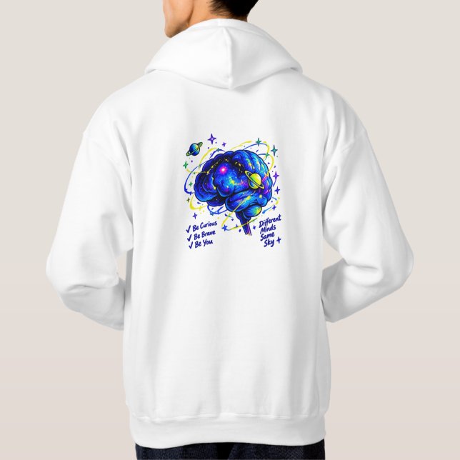 Think Beyond Cosmic Brain Hoodie (Back)