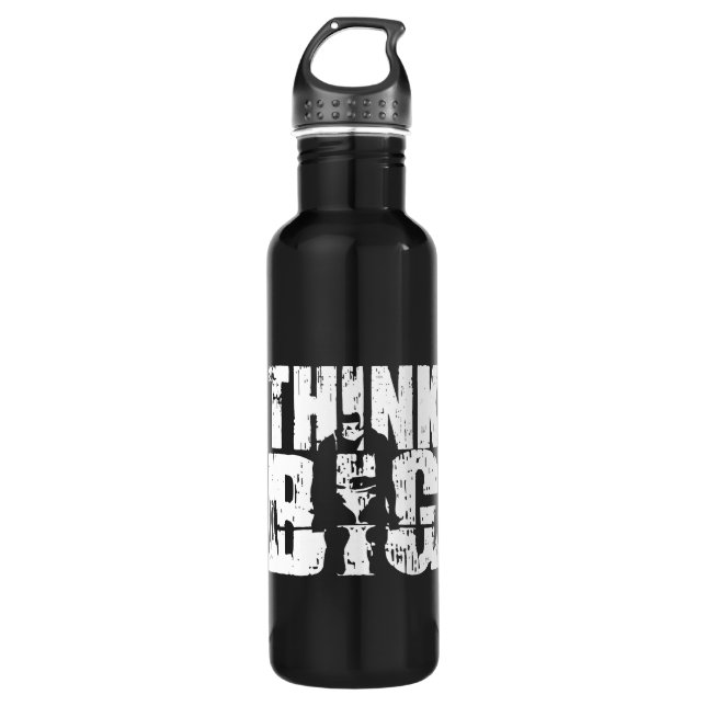 Think Big - Bodybuilding Motivation 710 Ml Water Bottle (Front)