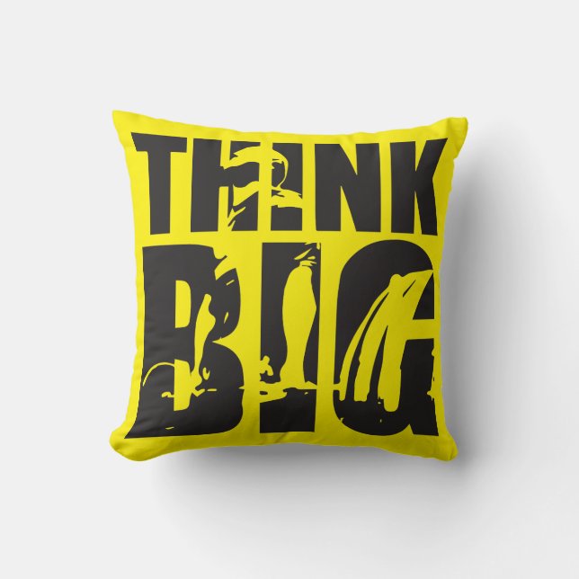 Think Big - Gym Motivation Cushion (Front)