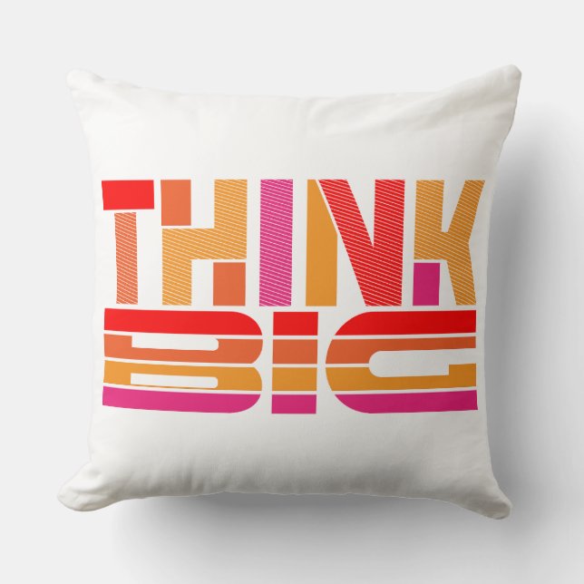 Think Big Motivational Cushion (Front)