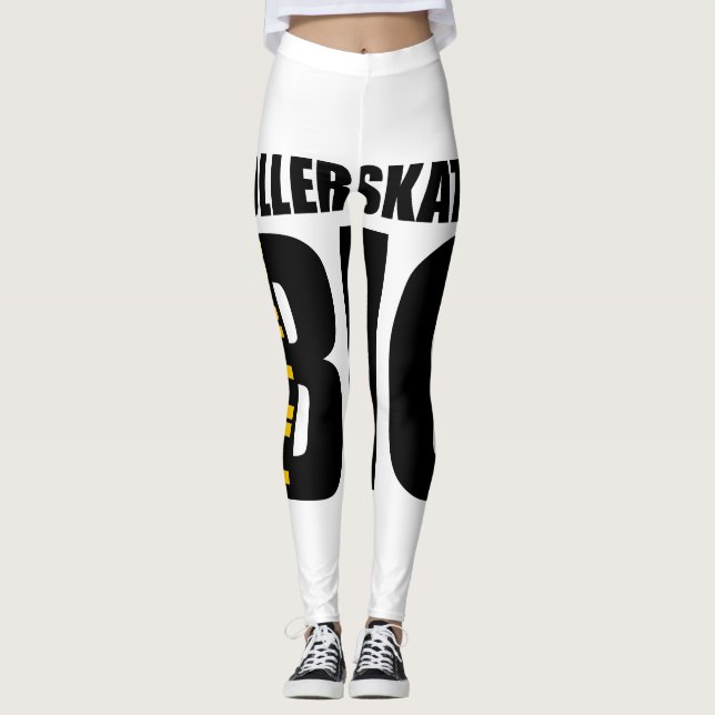 THINK BIG ROLLER-SKATING SPORTS DESIGNS LEGGINGS (Front)