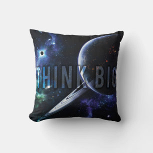 THINK BIG - Space and Universe Motivational Cushion