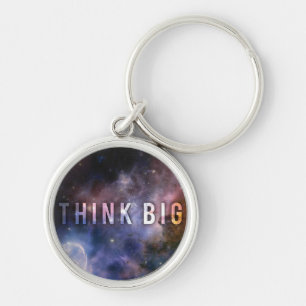 THINK BIG - Space and Universe Motivational Key Ring