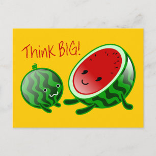 Think Big Watermelon Postcard