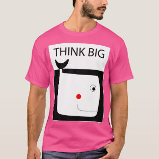 Think Big Whale Illustration T-Shirt