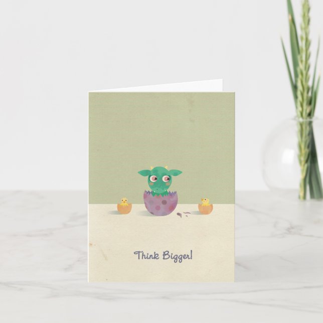 Think Bigger! Greeting Card (Front)