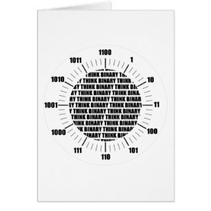 Think Binary Clock (Geek Humour)