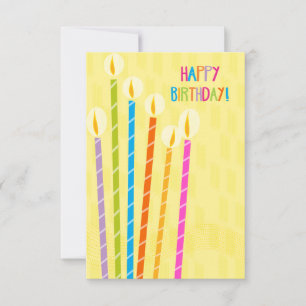 Think Birthday Candles Card