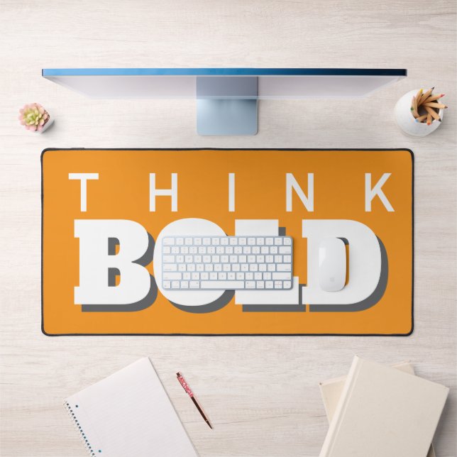 think bold orange desk mat (Office 1)