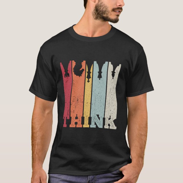 Think Chess Boardgame Best Game Chess Player Chess T-Shirt (Front)