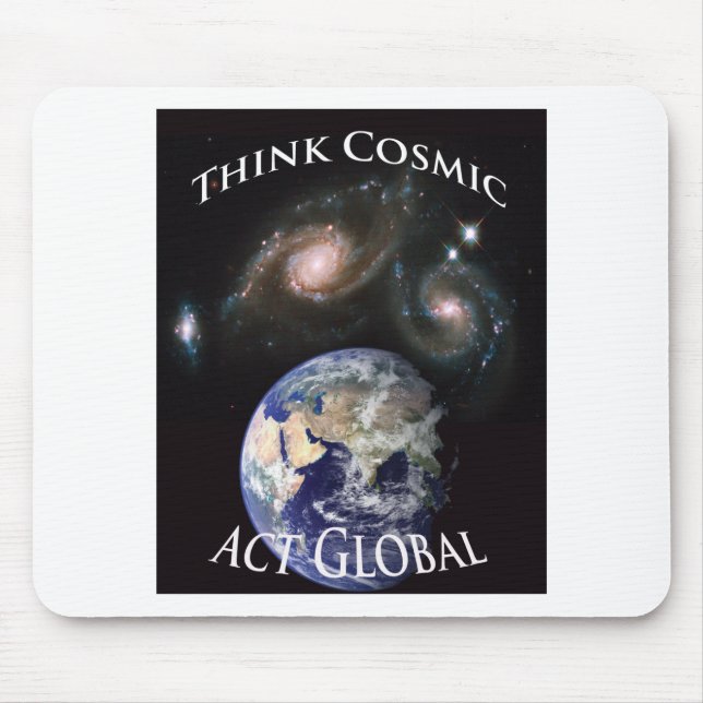 think cosmic act global mouse mat (Front)