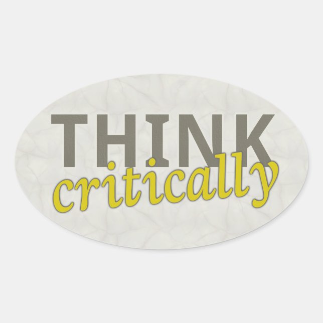 Think Critically Stickers (Front)