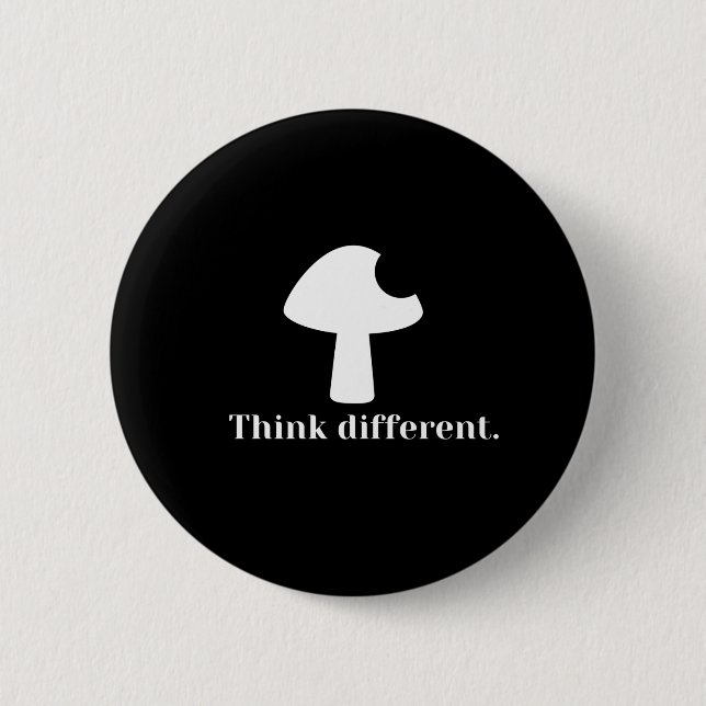 Think Different. 6 Cm Round Badge (Front)