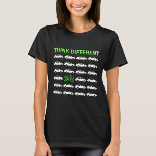 Think Different Biking Environmental Protection T-Shirt