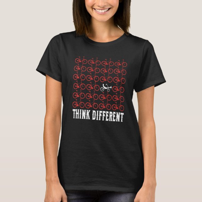 Think Different Funny Bike Premium T-Shirt (Front)