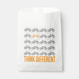Think Different Recumbent Bike Cyclist Favour Bags
