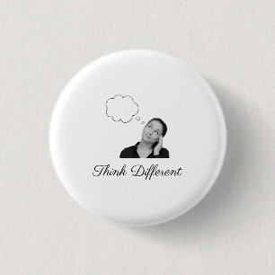 Think Different Slogan 3 Cm Round Badge
