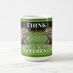 Think Differently Fox Coffee Mug