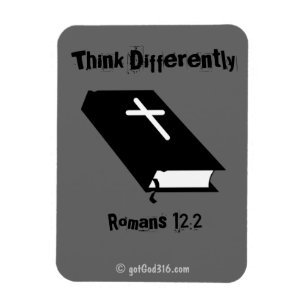 Think Differently gotGod316.com Bible Magnet