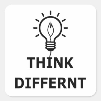 Think Differnt Square Sticker