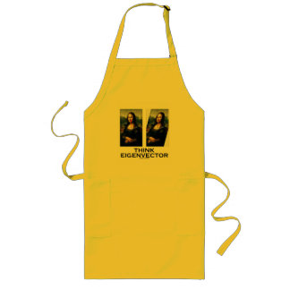 Think Eigenvector (Mona Lisa Restored) Long Apron
