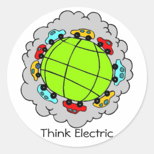 Think Electric Cars Sticker