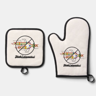 Think Epigenetics! DNA Replication Cross-Out Humou Oven Mitt & Pot Holder Set