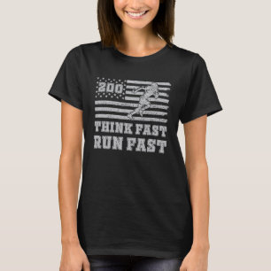 Think Fast Run Fast Powers American Football T-Shirt
