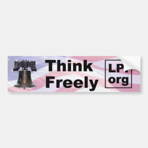 Think Freely Bumper Sticker