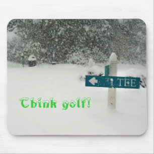 Think golf! mouse mat