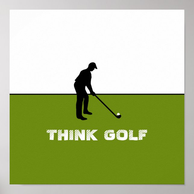 Think Golf, Pro Golf Poster (Front)