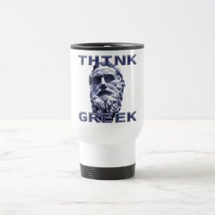 Think Greek Travel Mug