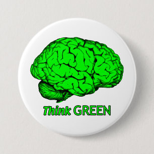 Think GREEN 7.5 Cm Round Badge