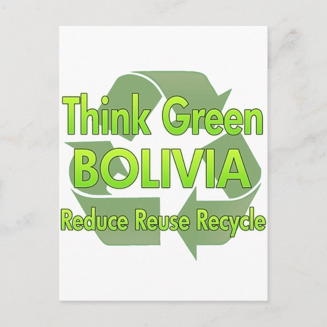 Think Green Bolivia Postcard (Front)