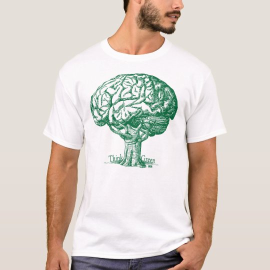 Think Green Brain Tree T-Shirt
