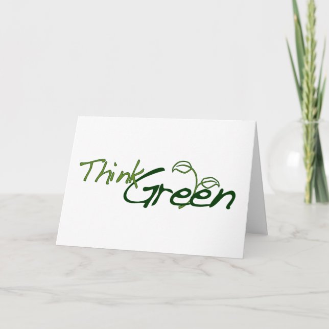 Think Green Card (Front)