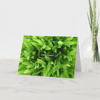 Think Green Card
