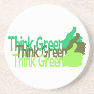 Think Green coaster - customise