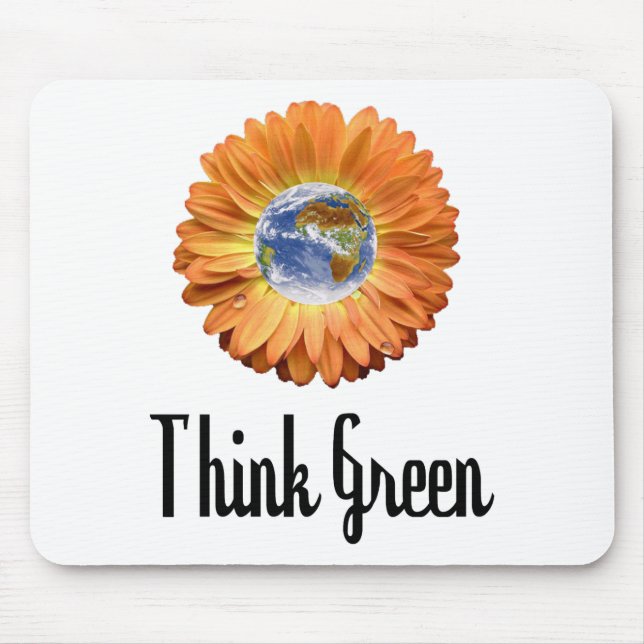 Think Green ecology products! Mouse Mat (Front)