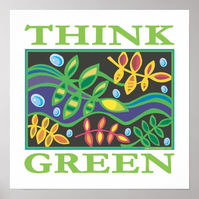 Think Green Environmental Poster (Front)
