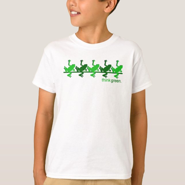 Think Green Frogs T-Shirt (Front)