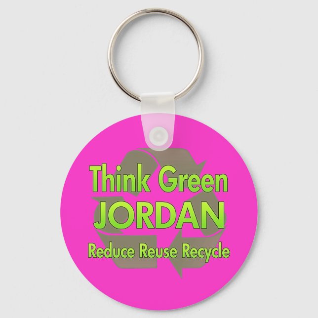 Think Green Jordan Key Ring (Front)