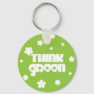 Think Green Keychain