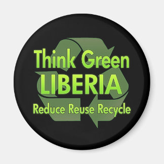 Think Green Liberia Magnet